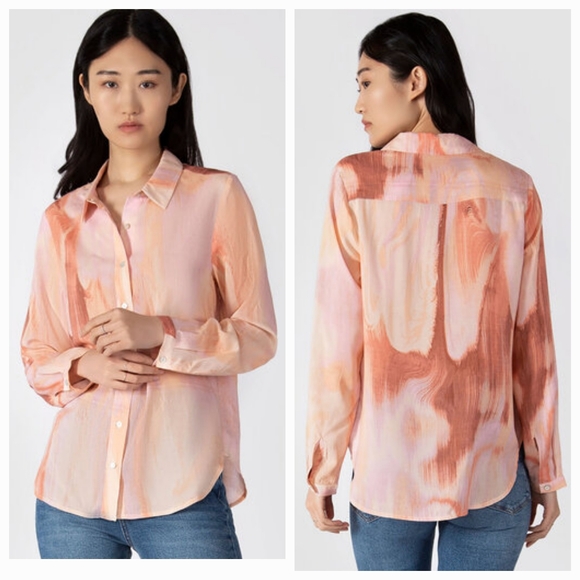 Nordstrom Tops - Dex Chiffon Button Front Blouse